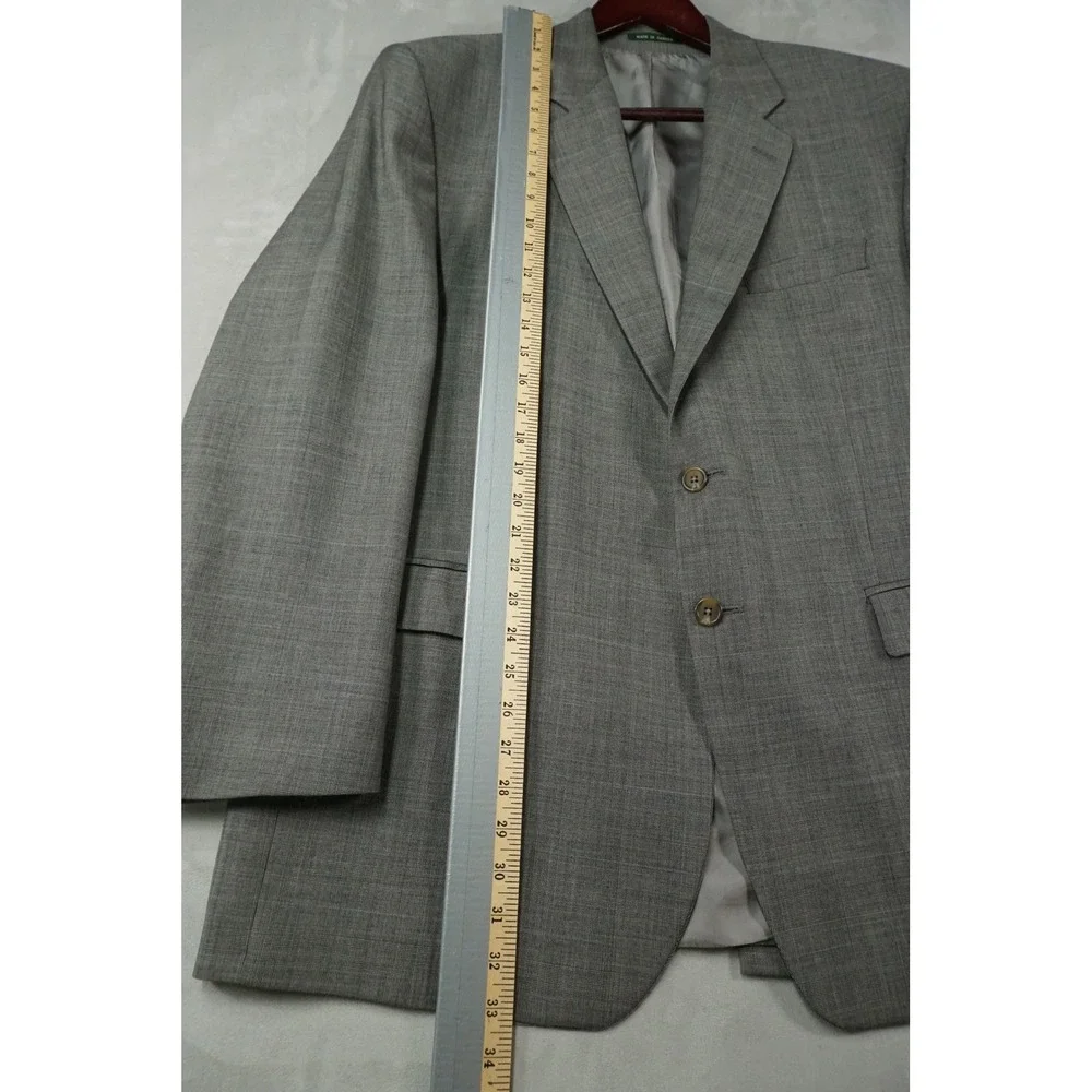 Lauren Ralph Lauren Blazer Mens 46R Gray 100% Wool Suit Jacket Sport Coat Canada